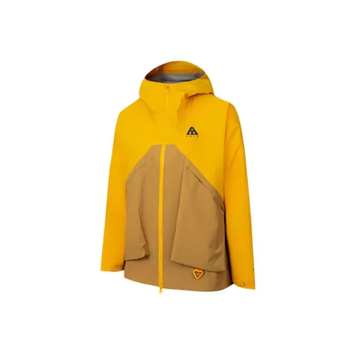 Anta Variety Training Collection Windbreaker Jacket Unisex Beeswax Yellow/Shadow Brown
