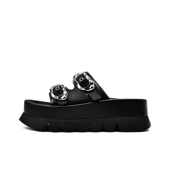 KMD Rubber Foam Outsole Metal Quiet Slide Slippers Women's
