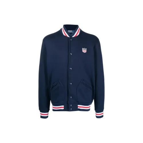Polo Ralph Lauren SS22 Baseball Jacket Men's Navy Blue