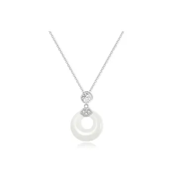 MISS TOOYA Chalcedony Jade Necklaces Women's