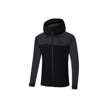 361° Water Resistant Wear Resistant Breathable Rainproof Windproof Windbreaker Jacket Unisex Super Black