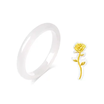 Fortune Gold Chalcedony Bangles Women's