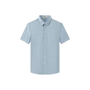 EDENBO Shirts Men Light Blue