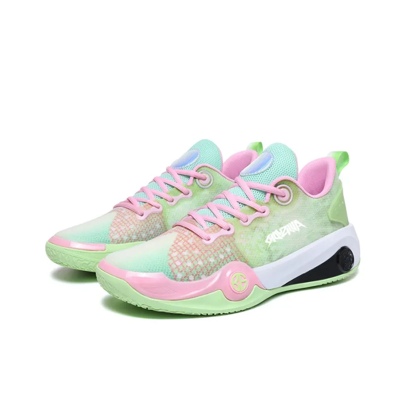 Animal Claws Anti Slip Wear Resistant Low Top Basketball Shoes Unisex Green-2