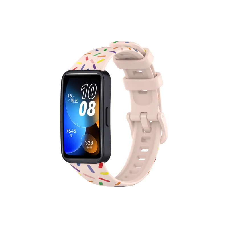 STEWPIGO Huawei Compatibility Watch Band Silicone Material-0