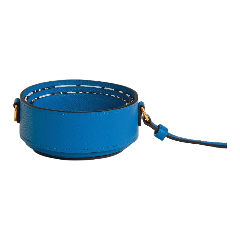 HERMES AVECSOIE IN THE POCKET Crossbody Bags Sambal Blue & Dusty Gray-4