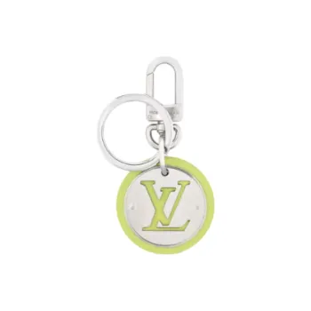 LOUIS VUITTON Circle Leather Bag Charm Bag Accessory Unisex Lime