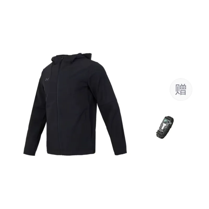 Under Armour Jackets Coats Men's Black Comes With Survival Wristbands-0