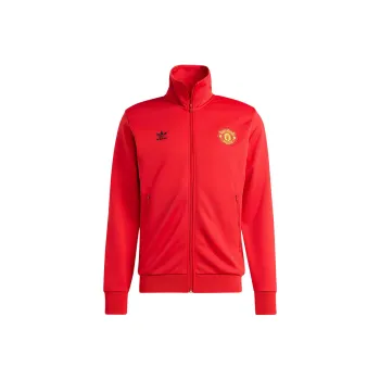 Adidas Manchester United Manchester United Essentials Trefoil Track Top Jackets Coats Men's Red/Black