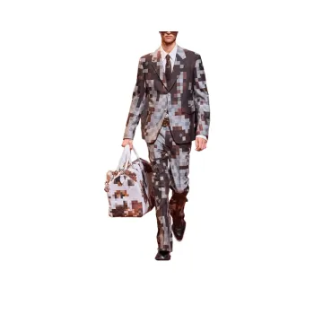 LOUIS VUITTON Single Breasted Silk And Wool Blend Jacket