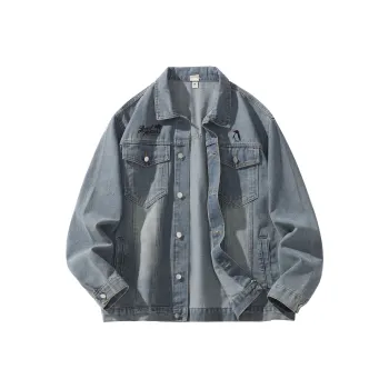 FASTFISH Denim Jacket Unisex Blue