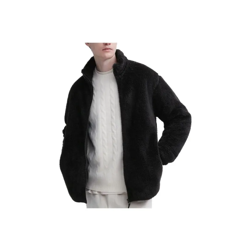 UNIQLO Velvet Jackets Unisex Black-0