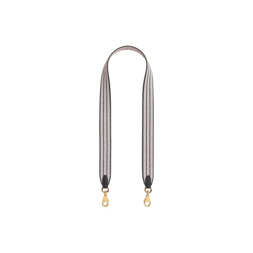 HERMES Cordage Canvas With Swift Calfskin Bag Strap Women's Dark Green & Pink & Black