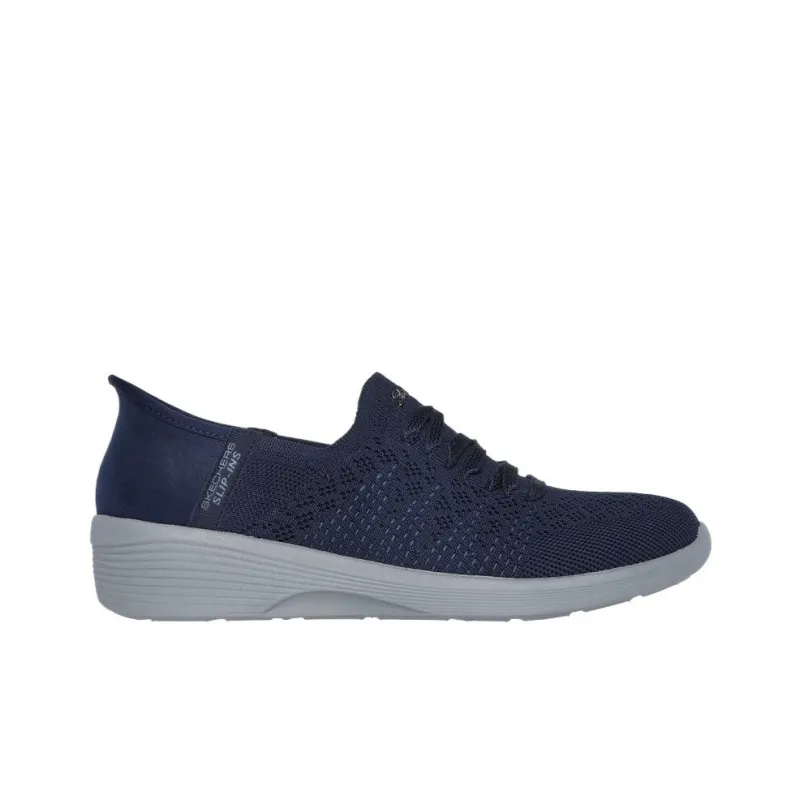 Skechers Arya Breathable Moisture Wicking Low Top Casual Shoes Women's Dark Blue-1