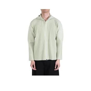 Homme Plissé Issey Miyake Jackets & Coats Men's Light Emerald Green