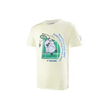 VICTOR Sudan Cup Collection T Shirt Unisex Warm White