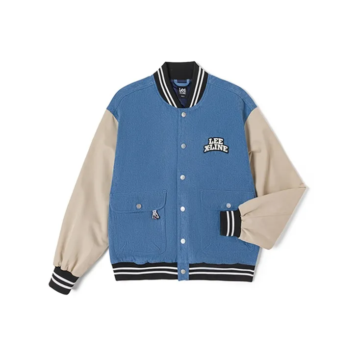 Lee Baseball Jacket Unisex Blue-0