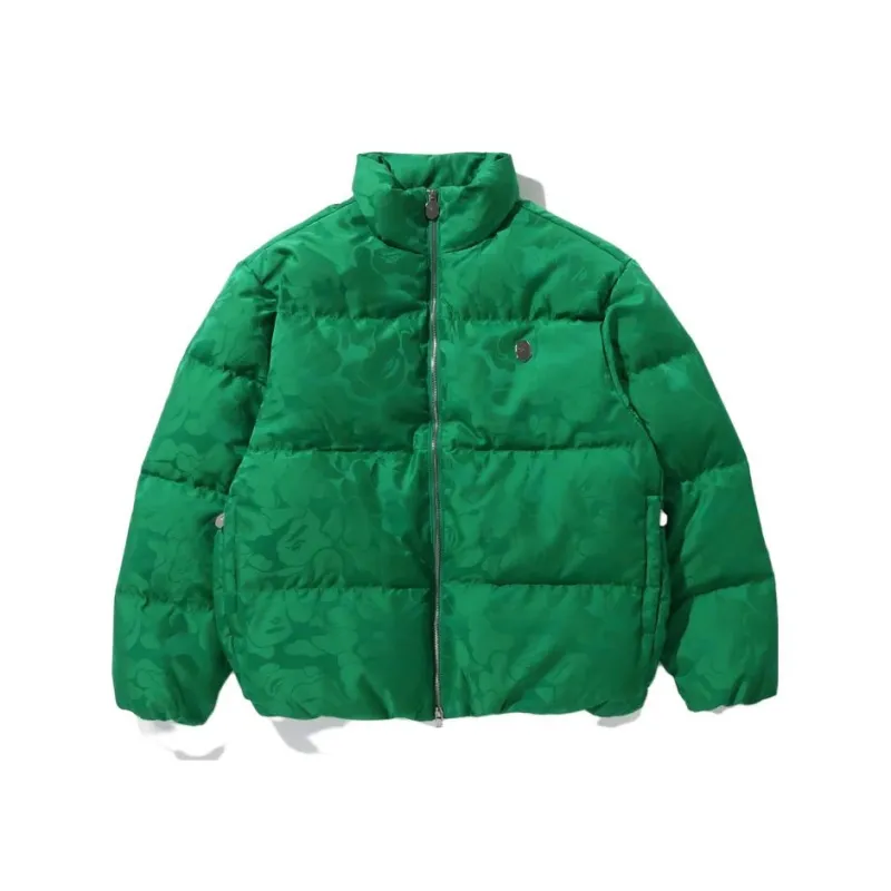 Bape Tonal Solid Camo Puffer Down Jacket-2