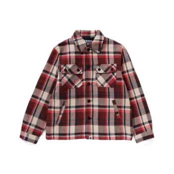 A BATHING APE Check Nylon Sport Coat Blazer