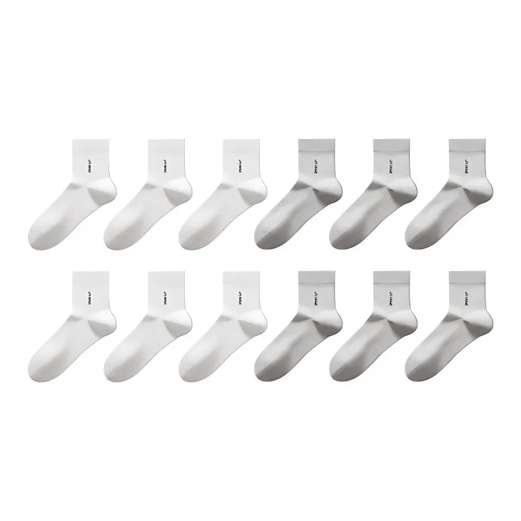 HLA Mid Calf Socks Men's 6 Pack-0