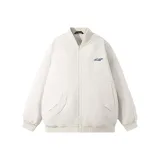 Light Khaki Puffer Jacket (Back with No Pattern)