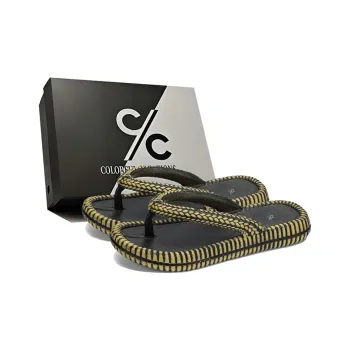 Colorful Creations EVA Abrasion Resistant Slip Resistant Flip Flops Unisex Bronze