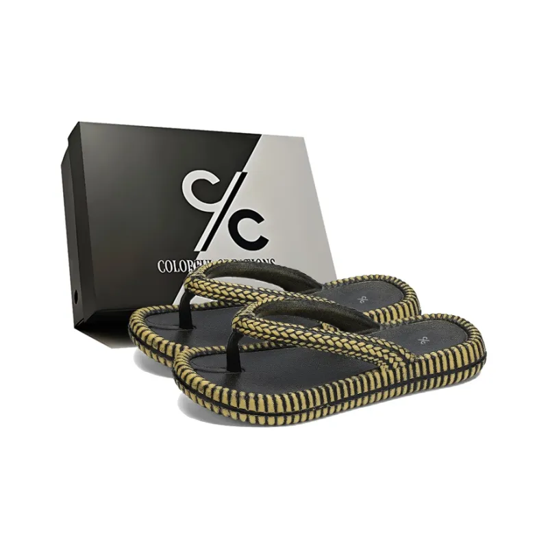 Colorful Creations EVA Abrasion Resistant Slip Resistant Flip Flops Unisex Bronze-0