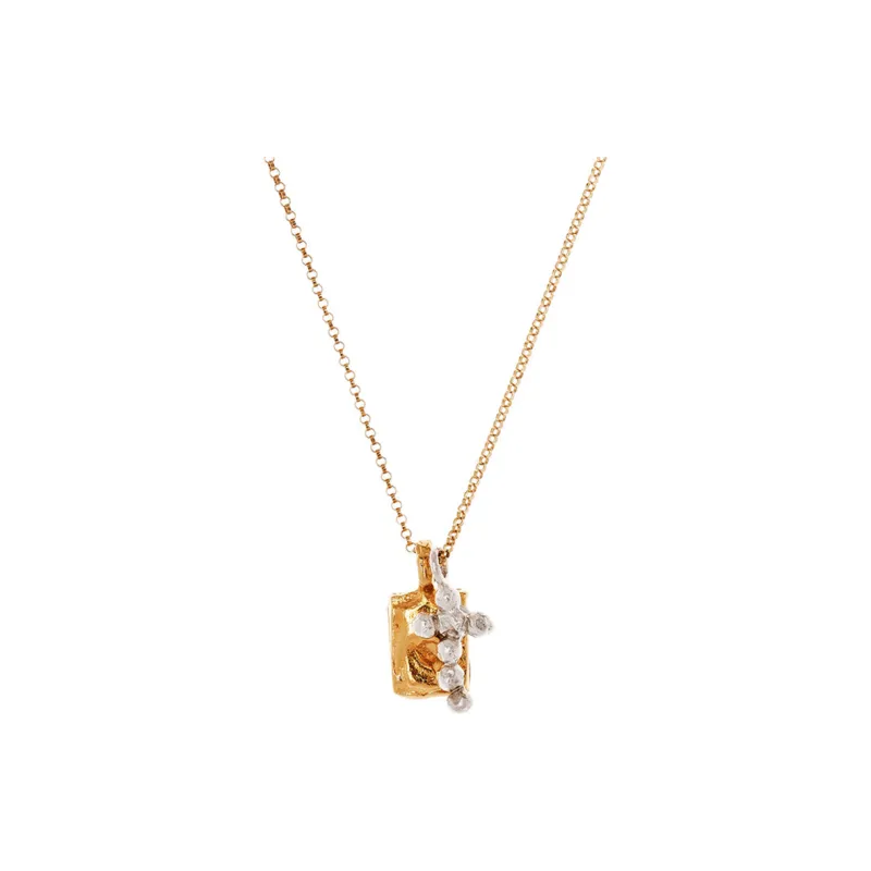 Alighieri 24K Gold Plated Copper Necklaces Unisex Gold-0
