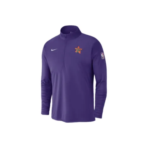 Nike Phoenix Suns City Edition Men's Nike Dri FIT Nba 1/2 Zip Long Sleeve Top