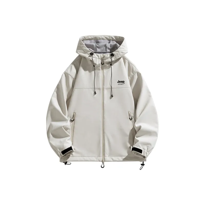 JEEP SPIRIT Urban Living/Travel/Commuting Waterproof And Windproof Windbreaker Jacket Unisex-4