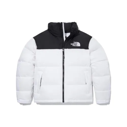 MOCO Down Jacket Womens White Base With Black Text
