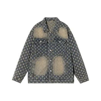 H2P Denim Jacket Unisex Yellow Mud