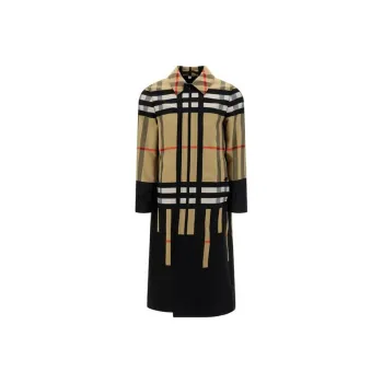Burberry Sliced Check Nylon Car Coat