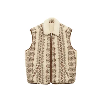 ISABEL MARANT Patterned Zip Up Vest