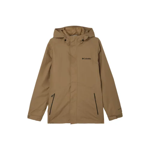 Columbia 24 Fall Waterproof And Windproof To Keep Warm Windbreaker Jacket Men's Brown
