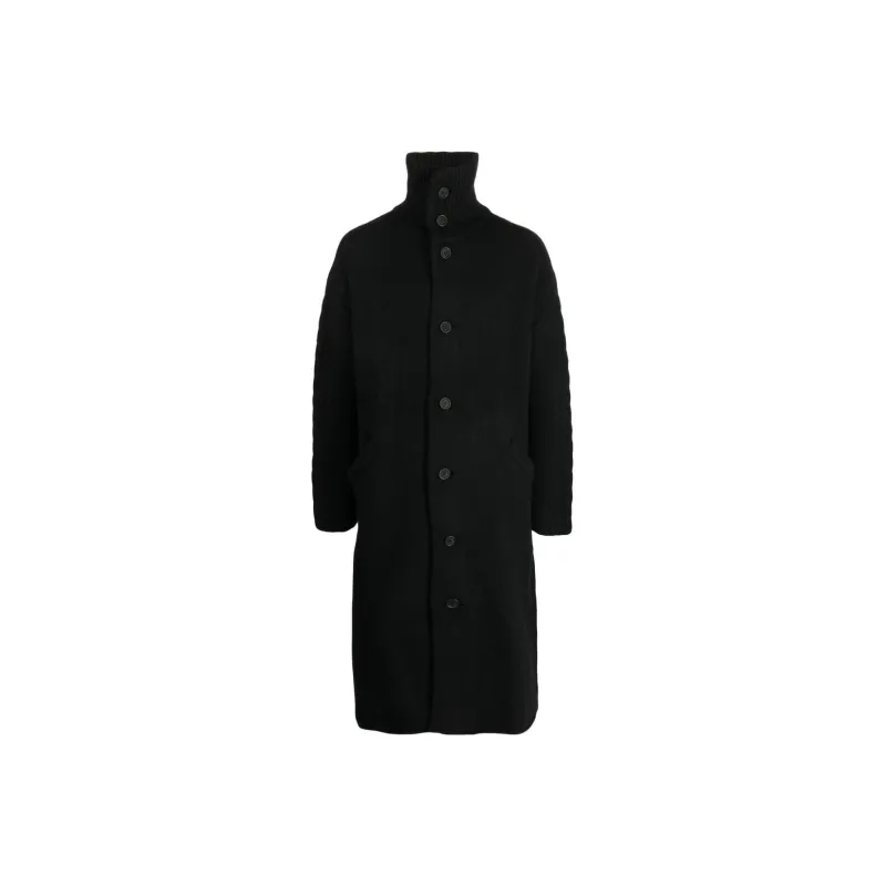 Yohji Yamamoto Pour Homme Coats Men Black-0