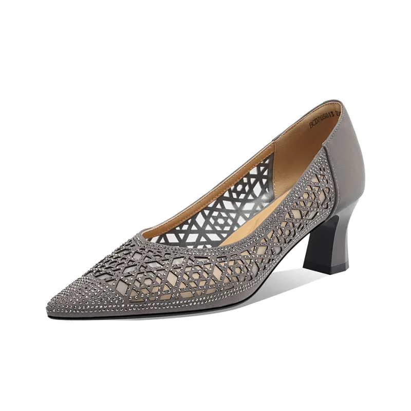 BOERDIQI Chunky Heel High Heels 5.3cm Women's-0