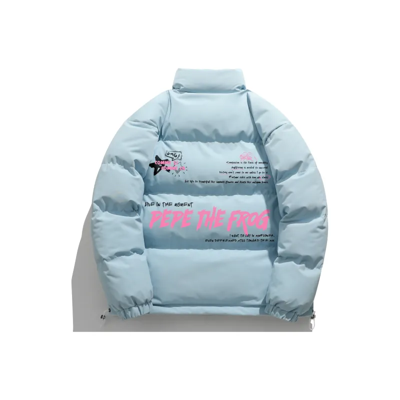 Pepe The Frog Puffer Jacket Unisex-9