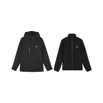 Skechers Windbreaker Jacket Unisex Carbon Black