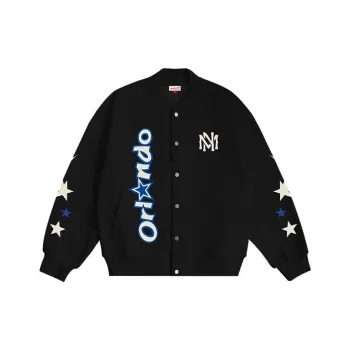 Mitchell & Ness Baseball Jacket Unisex Black
