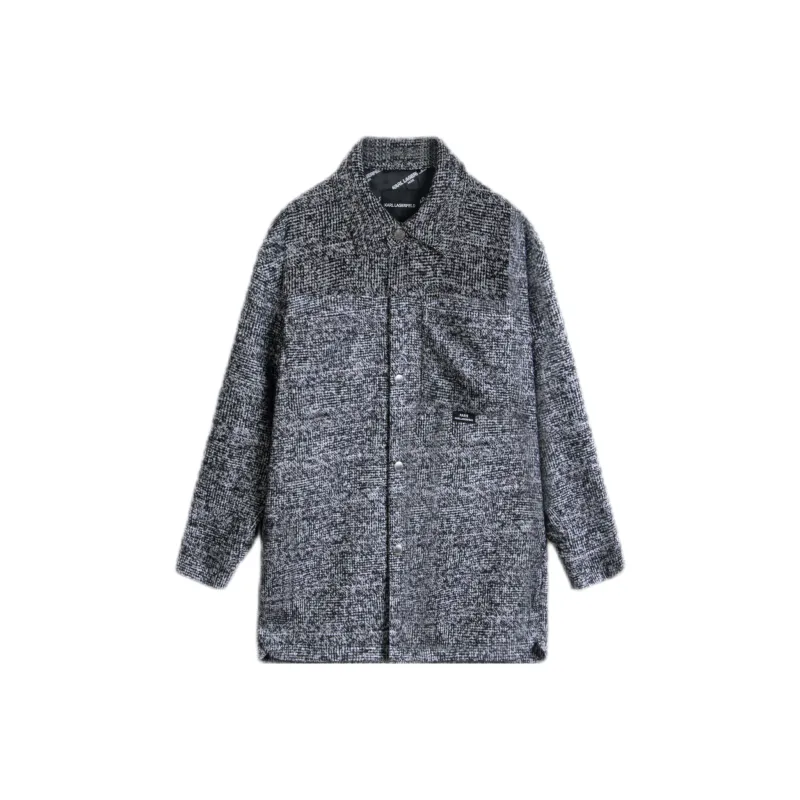 KARL LAGERFELD Coats Unisex Gray-0
