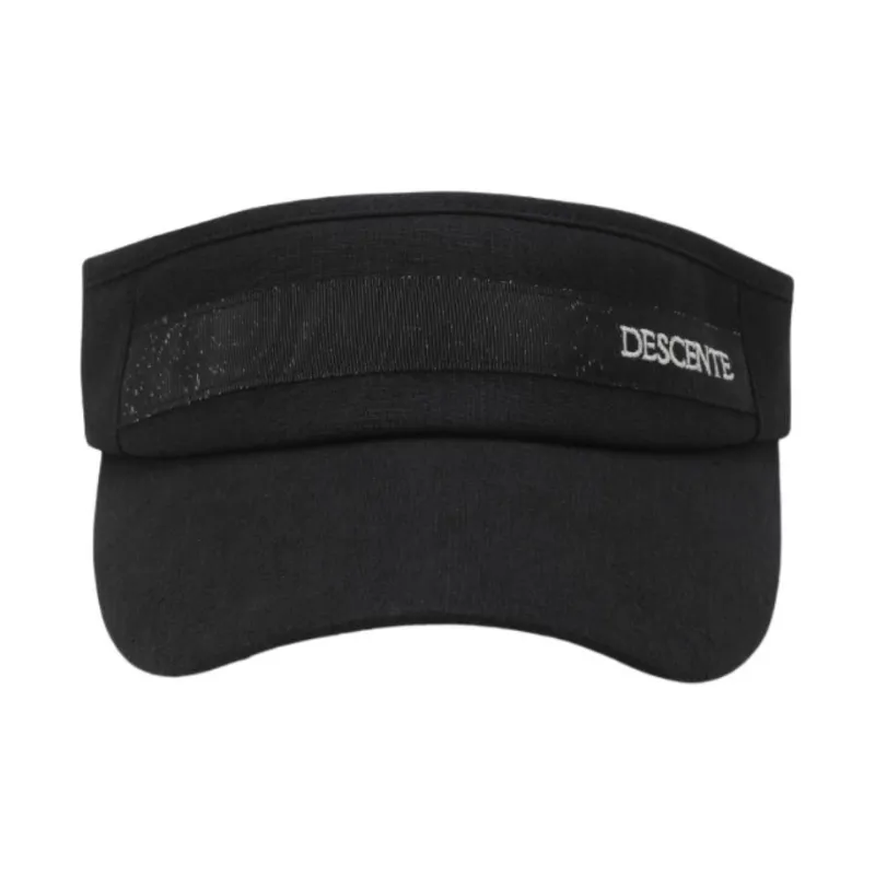 DESCENTE Cotton, Polyester, Linen Sun Protection Hats Women's Black-1
