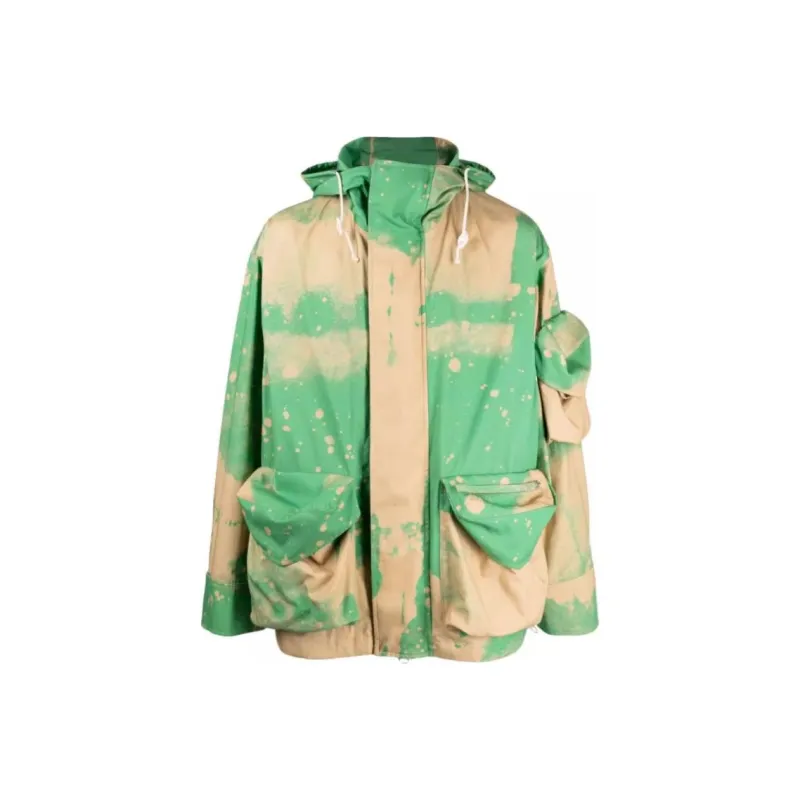 OAMC Gradient effect Cotton Hooded Jacket-0