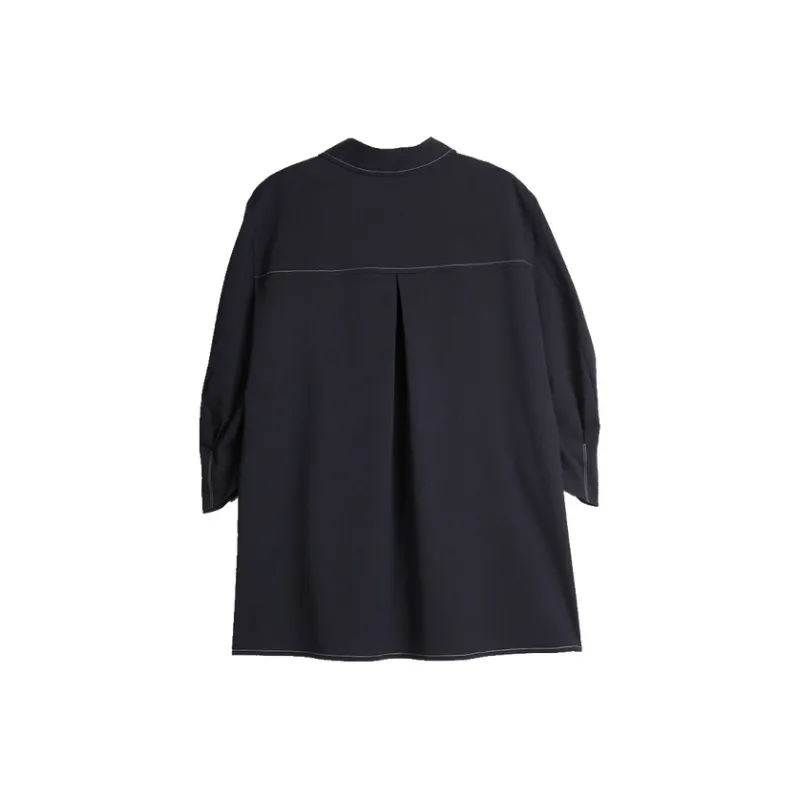 ELLE Shirts Women's Navy Blue-1