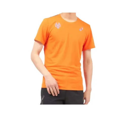 Asics T Shirts Unisex Orange