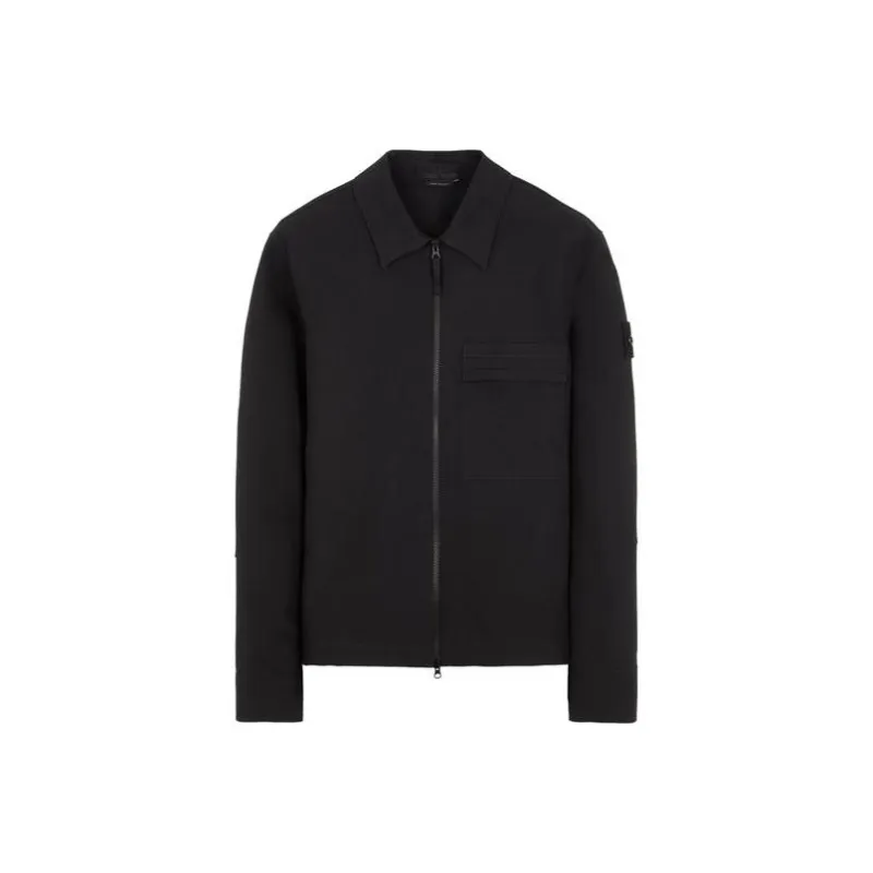 STONE ISLAND Jackets Coats Unisex Black-0