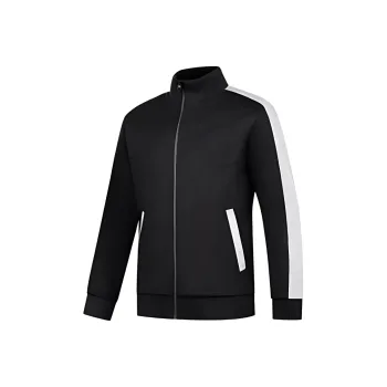 QIAODAN Jackets Coats Men's Black/Lunar Rock