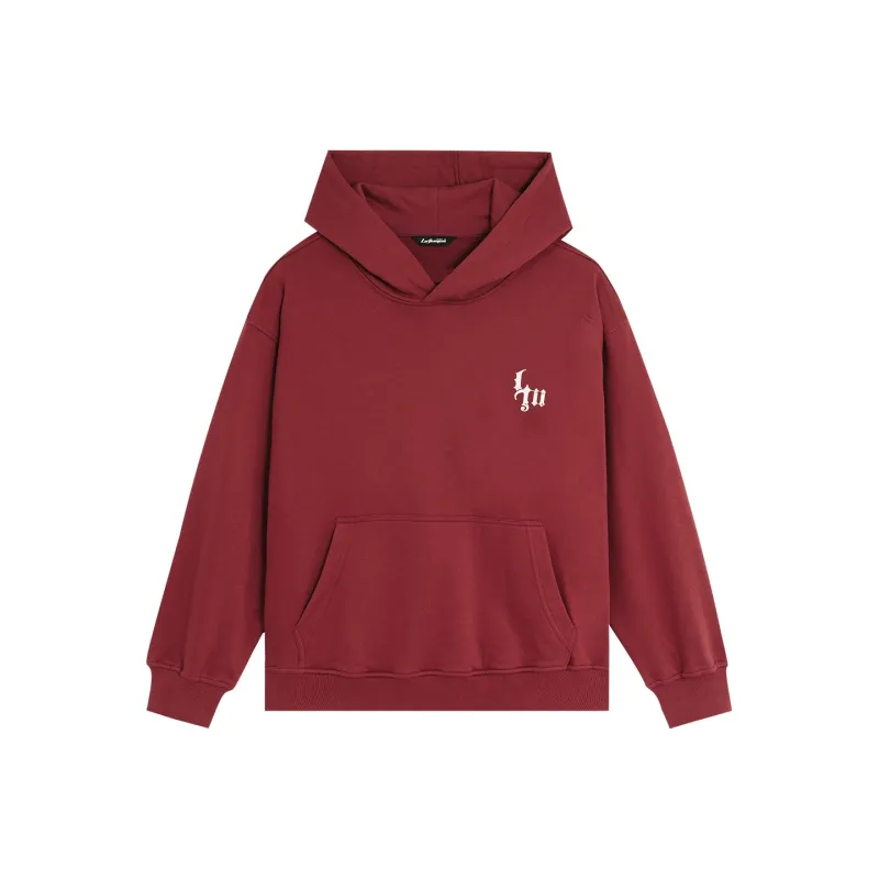 LUJIAMEN Sweatshirt Unisex Dark Red-0