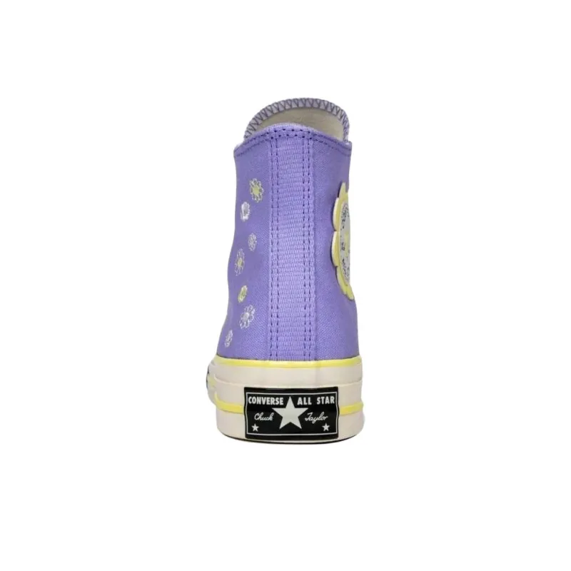 Converse CHUCK TAYLOR Anti Slip Wear Resistant High Top Canvas Shoes Women's Purple-3