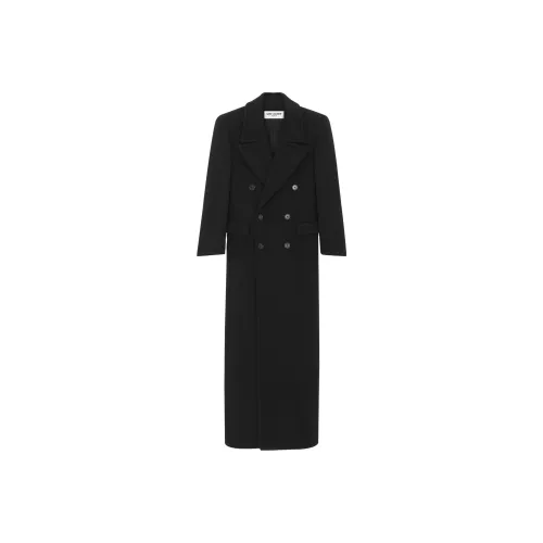 SAINT LAURENT SS23 Coats Men's Black